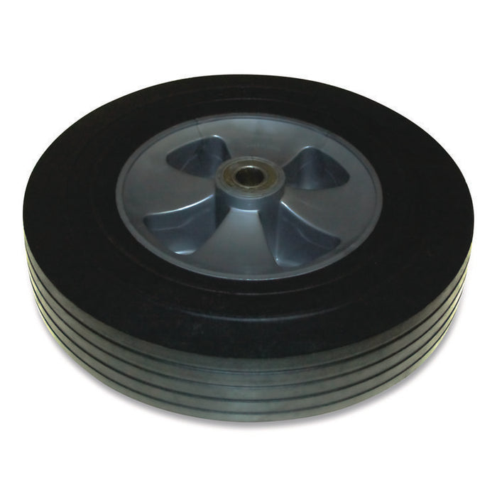 12-Inch Wheel Kit with Hardware, For 1 cu yd Standard Duty Tilt Truck, Black/Gray