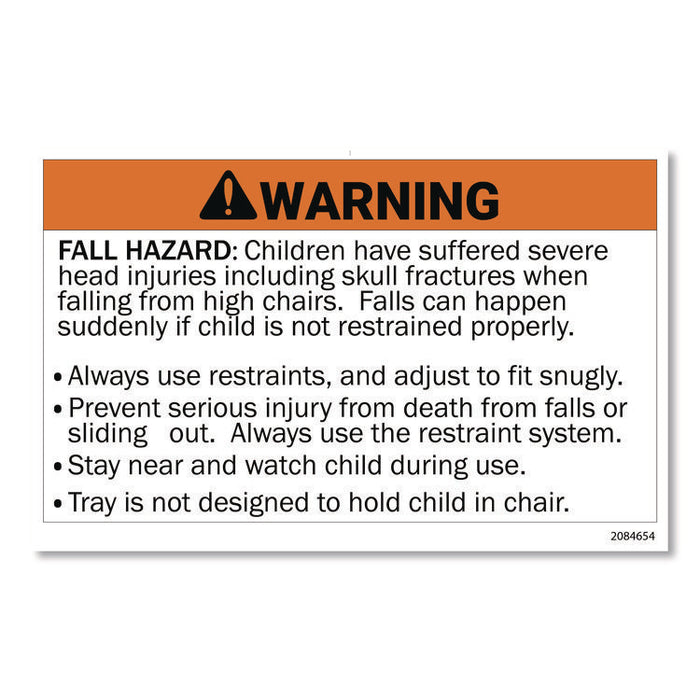 Sturdy Chair Youth Seat with Casters, Black