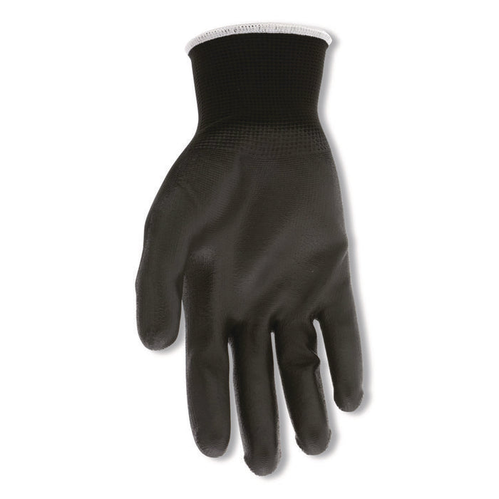 Work Gloves, 10" Long, Medium, Black, 12 Pairs