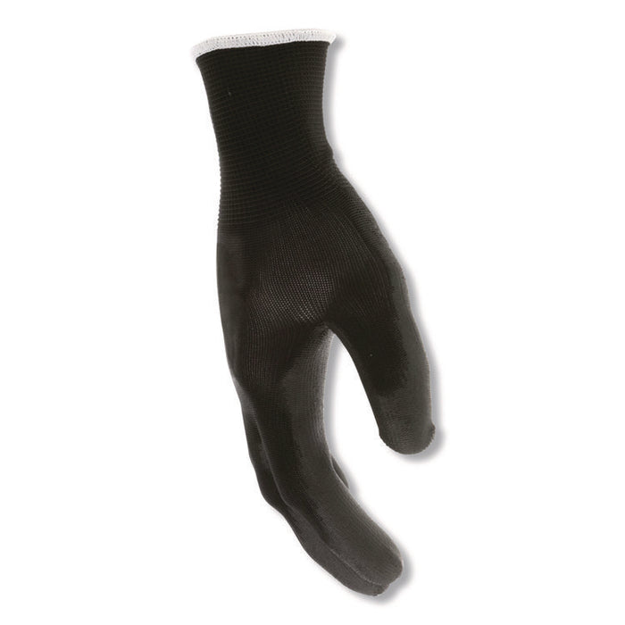 Work Gloves, 10" Long, Small, Black, 12 Pairs