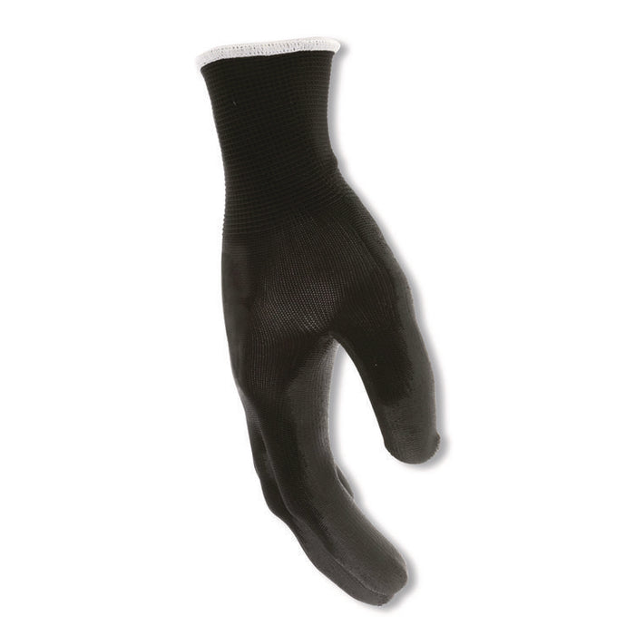 Work Gloves, 10" Long, X-Large, Black, 12 Pairs