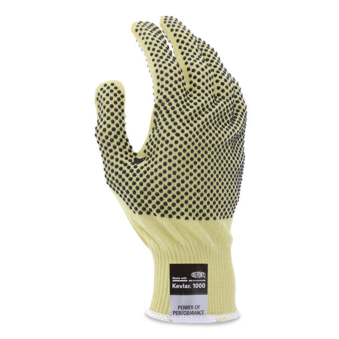 CutPro Kevlar Gloves, Reversible, 10" Long, Small, Yellow/Black, Pair