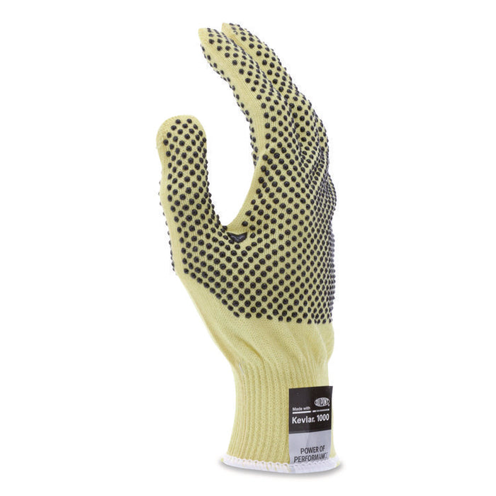 CutPro Kevlar Gloves, Reversible, 10" Long, Small, Yellow/Black, Pair