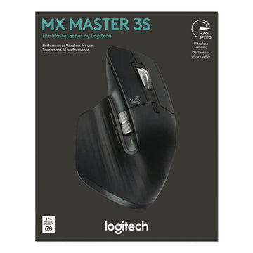 MX Master 3S for Business Wireless Mouse, 33 ft Wireless Range, Right, Black