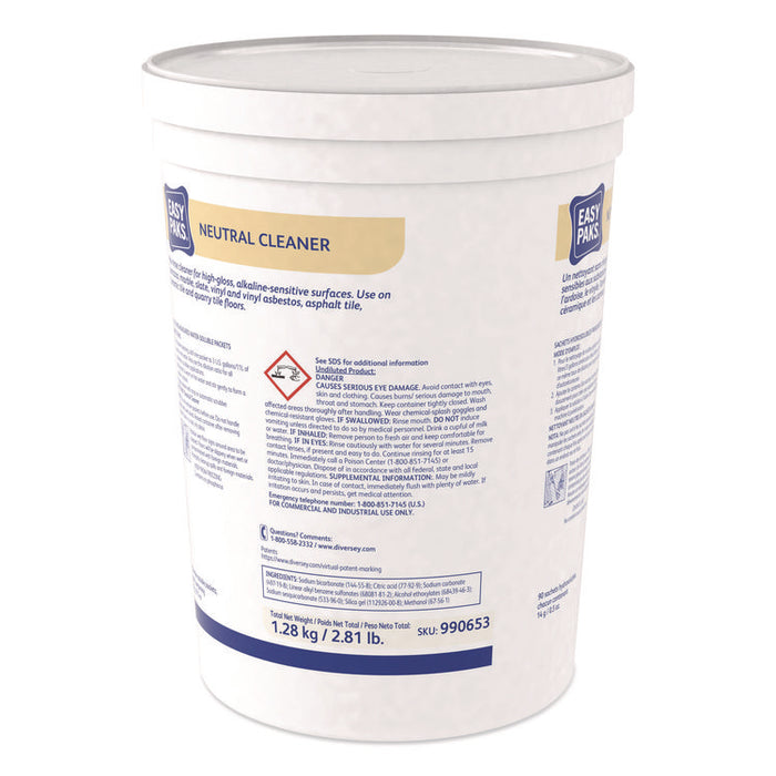Neutral Cleaner, 0.5 oz Packet, Pine Forest Scent, 90/Tub, 2 Tubs/Carton