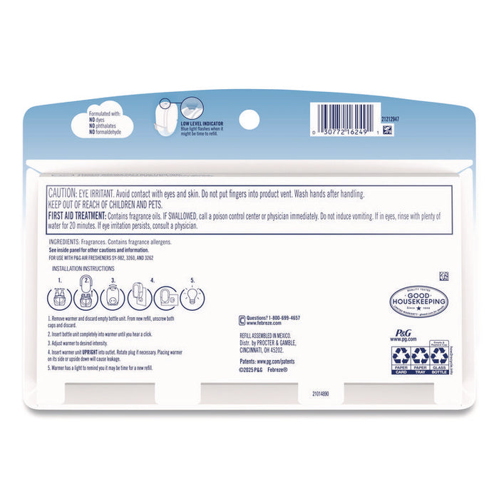 PLUG Air Freshener Refills, Mountain/Ocean/Rainforest, 2.63 oz, 3/Pack, 6 Packs/Carton
