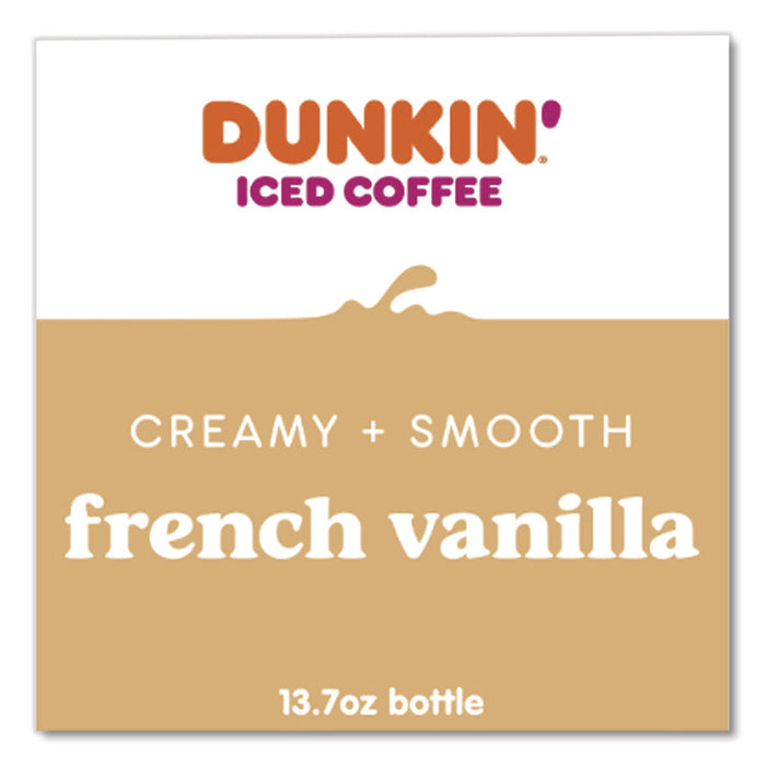 French Vanilla Iced Coffee Drink, 13.7 oz Bottle, 12/Carton