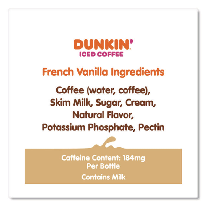 French Vanilla Iced Coffee Drink, 13.7 oz Bottle, 12/Carton