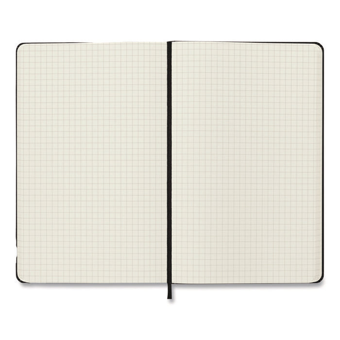 Hard Cover Notebook, 1-Subject, Quadrille Rule, Black Cover, (120) 8.25 x 5 Sheets