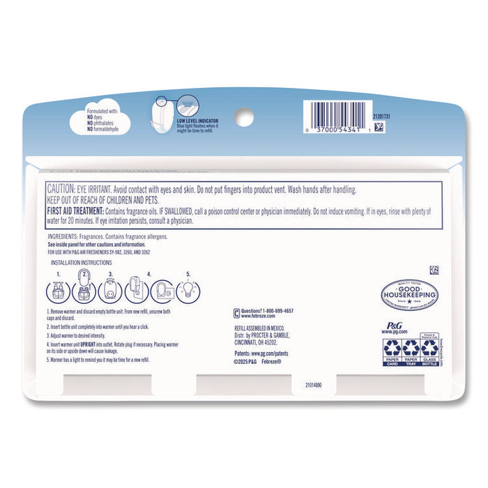 PLUG Air Freshener Refills, Gain, 2.63 oz, 3/Pack, 6 Packs/Carton