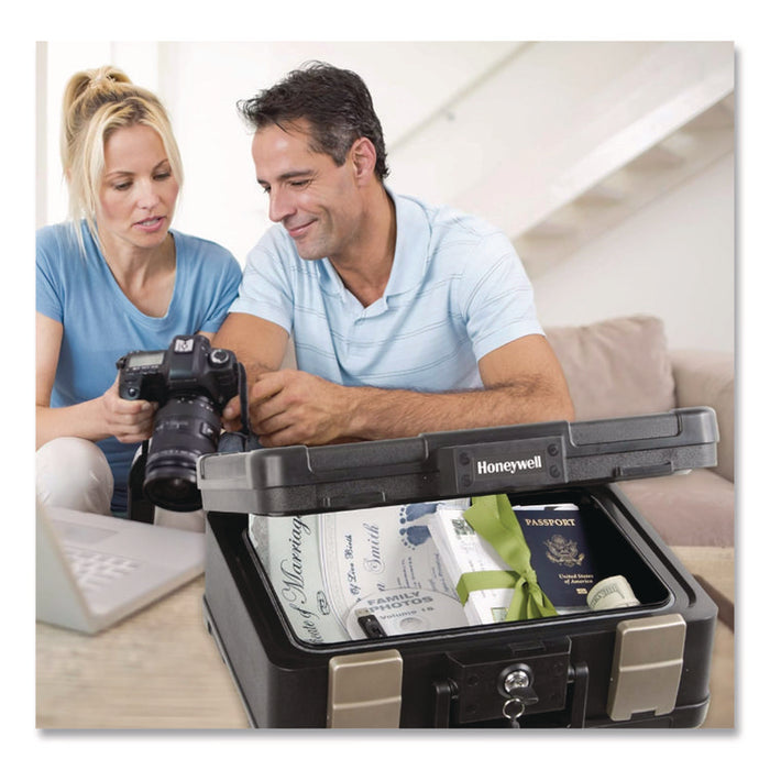 Waterproof and Fireproof Chest, 20 x 17.2 x 7.3, 0.39 cu ft, Black