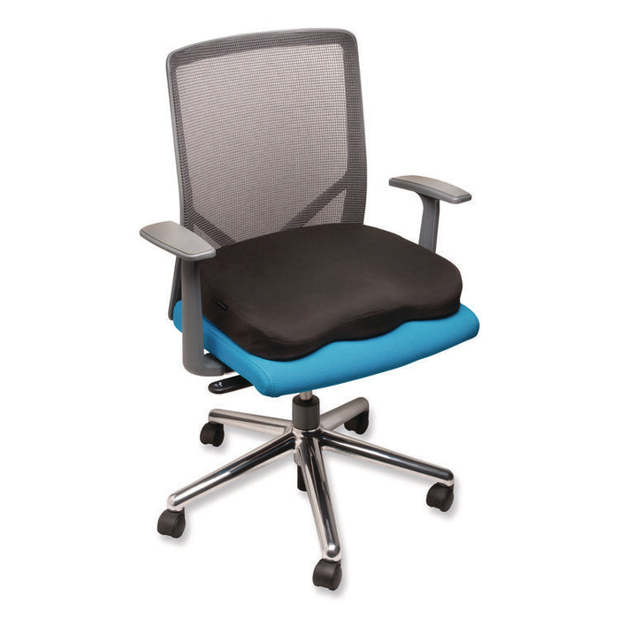 Memory Foam Seat Rest, 17.4  x 15.4  x 2.9, Black