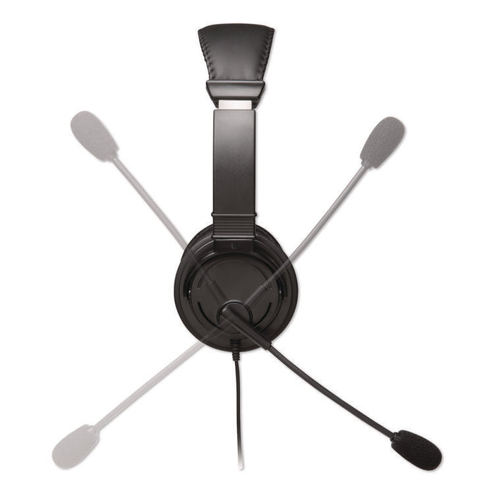 Hi-Fi Headphones with Microphone, Black