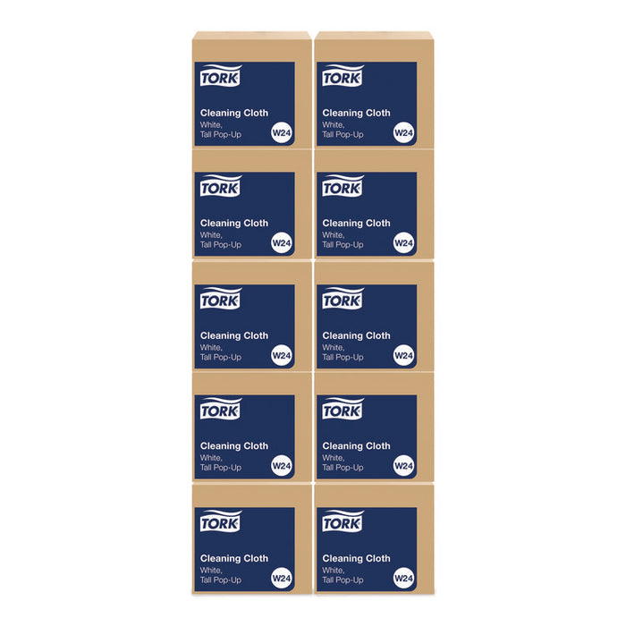 Cleaning Cloth, 8.46 x 16.13, White, 100 Wipes/Box, 10 Boxes/Carton
