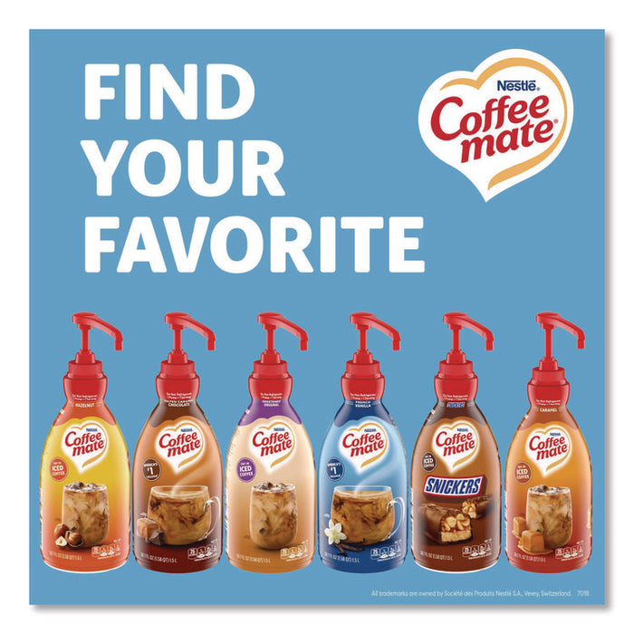 Liquid Coffee Creamer, French Vanilla, 1.5 L Pump Bottle, 2/Carton