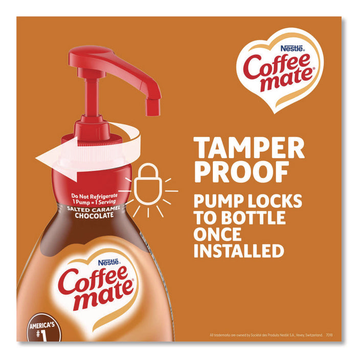Liquid Creamer Pump Bottle, Salted Caramel Chocolate, 1.5 L Pump Bottle, 2/Carton