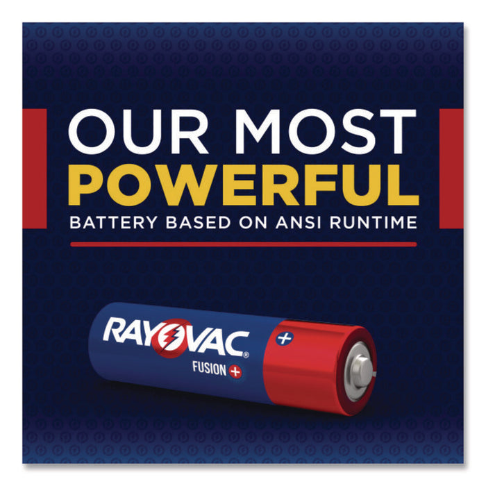 Fusion Performance Alkaline AA Batteries, 8/Pack