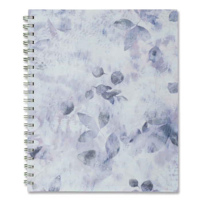 Dewdrop Academic Weekly Monthly Planner, Watercolor Floral, Blue/Gray/Purple Cover, 12-Month (July to June): 2025 to 2026