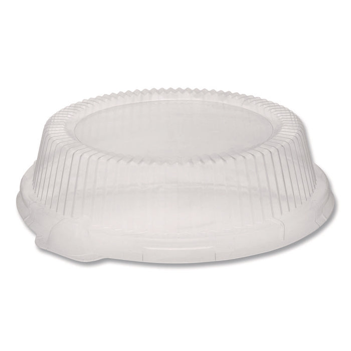 ClearView Dome-Style Lid with Tabs, 8.9" Diameter x 0.8" h, Clear, Plastic, 126/Carton