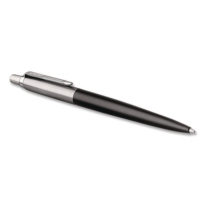Jotter Bond Street Ballpoint Pen, Retractable, Medium 1 mm, Blue Ink, Black/Chrome Barrel