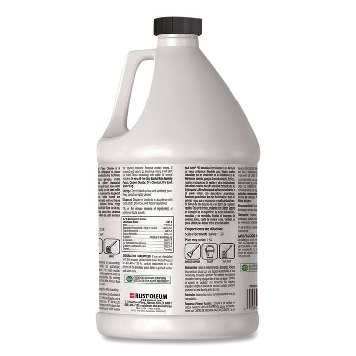 Professional Low Foam Floor Cleaner Concentrate, Lemon Scent, 1 gal Bottle, 4/Carton