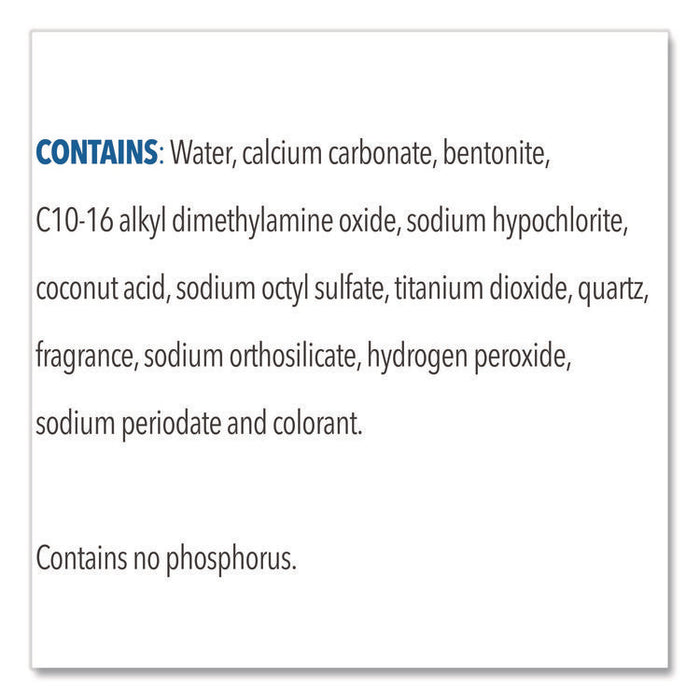 CloroxPro Bleach Cream Cleanser, 32 oz Bottle, 8/Carton