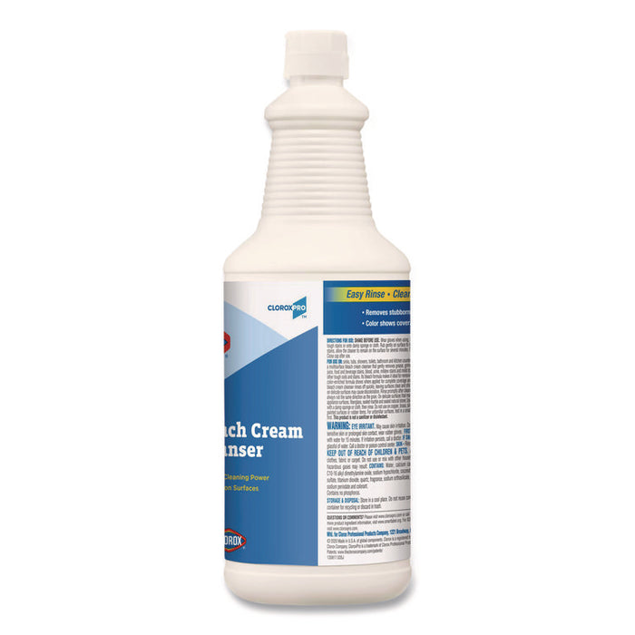 CloroxPro Bleach Cream Cleanser, 32 oz Bottle, 8/Carton