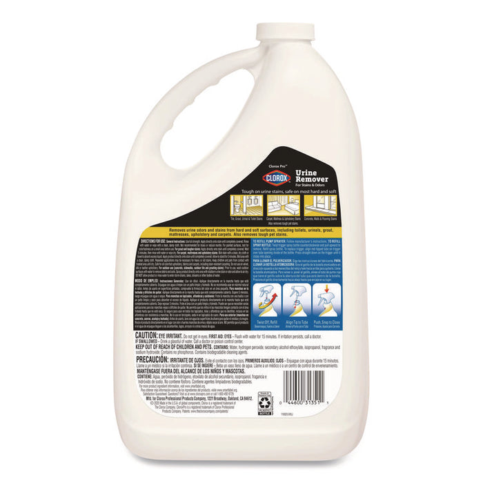 CloroxPro Urine Remover for Stains and Odors, Clean Floral Scent, 128 oz Refill Bottle