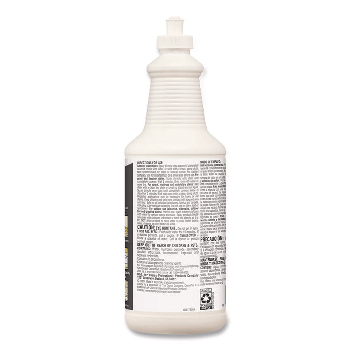 CloroxPro Urine Remover for Stains and Odors, Clean Floral Scent, 32 oz Pull-Top Bottle