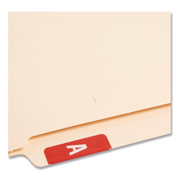 AlphaZ Color-Coded Second Letter Alphabetical Labels, A, 1 x 1.63, Red, 10/Sheet, 10 Sheets/Pack
