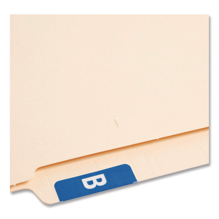 AlphaZ Color-Coded Second Letter Alphabetical Labels, B, 1 x 1.63, Dark Blue, 10/Sheet, 10 Sheets/Pack