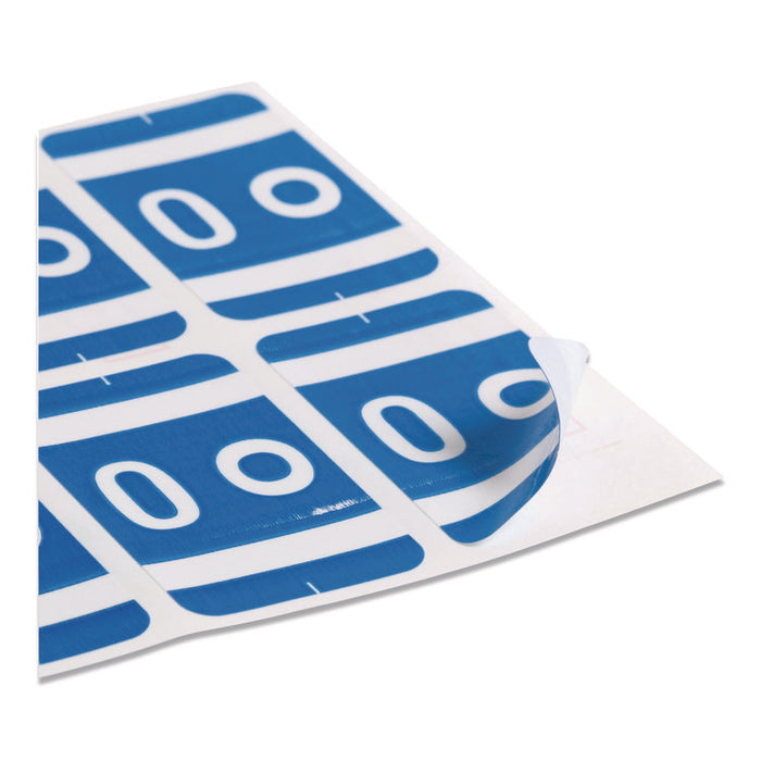 AlphaZ Color-Coded Second Letter Alphabetical Labels, O, 1 x 1.63, Dark Blue, 10/Sheet, 10 Sheets/Pack