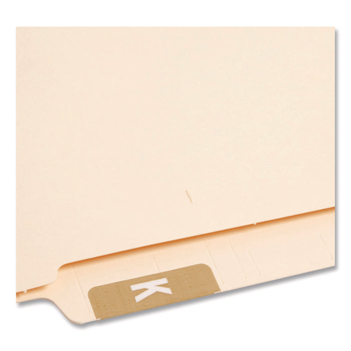 AlphaZ Color-Coded Second Letter Alphabetical Labels, K, 1 x 1.63, Light Brown, 10/Sheet, 10 Sheets/Pack