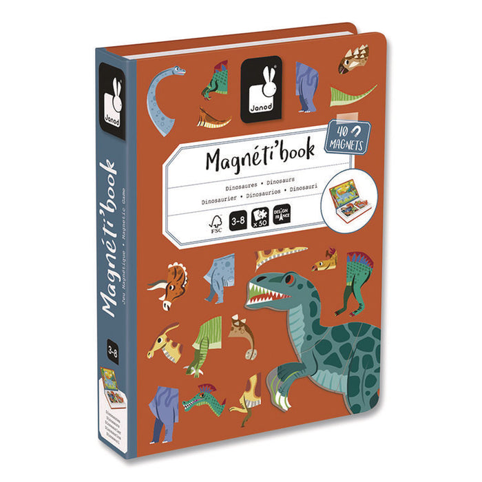 Magneti'books, Dinosaurs, Grades Pre-K to 3, 50 Pieces