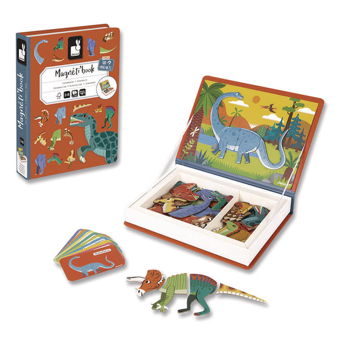 Magneti'books, Dinosaurs, Grades Pre-K to 3, 50 Pieces