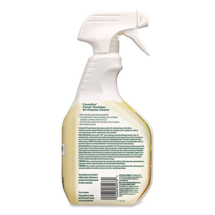 Clorox Pro EcoClean All Purpose Cleaner, Unscented, 32 oz Spray Bottle