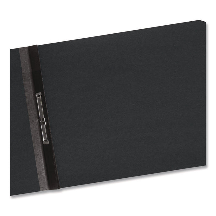 Prong Fastener Premium Pressboard Report Cover, Two-Piece Prong Fastener, 2" Capacity,  8.5 x 11, Black/Black