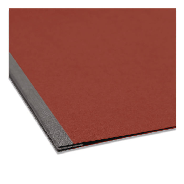 Prong Fastener Premium Pressboard Report Cover, Two-Piece Prong Fastener, 3" Capacity, 11 x 17, Red/Red