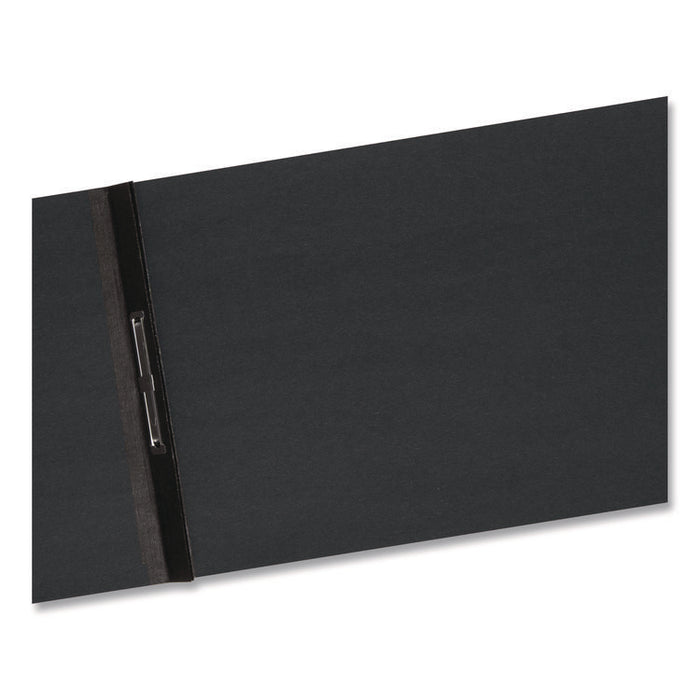 Prong Fastener Premium Pressboard Report Cover, Two-Piece Prong Fastener, 3" Capacity, 8.5 x 14, Black/Black