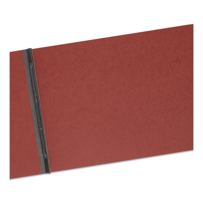 Prong Fastener Premium Pressboard Report Cover, Two-Piece Prong Fastener, 3" Capacity, 11 x 17, Red/Red