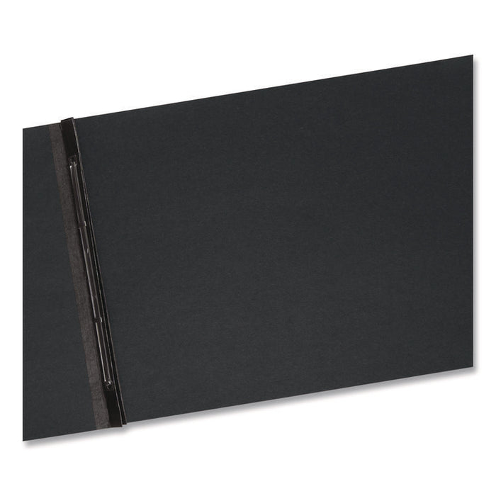 Prong Fastener Premium Pressboard Report Cover, Two-Piece Prong Fastener, 3" Capacity, 11 x 17, Black/Black