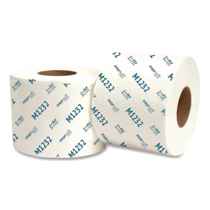 Morsoft Controlled Bath Tissue, Septic Safe, 1-Ply, White, 1,200 Sheets/Roll, 48 Rolls/Carton