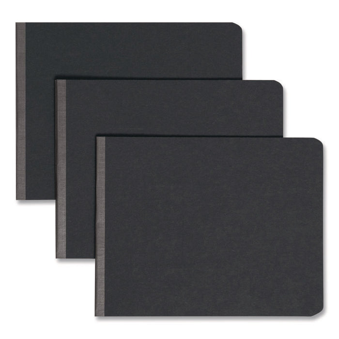 Prong Fastener Premium Pressboard Report Cover, Two-Piece Prong Fastener, 2" Capacity,  8.5 x 11, Black/Black