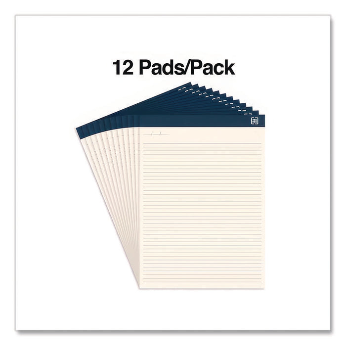 Notepads, Wide/Legal Rule, (50) Ivory 8.5 x 14 Sheets, 12/Pack