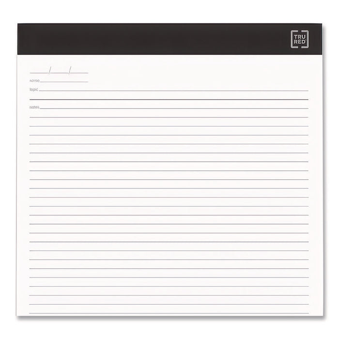 Notepads, Meeting-Minutes/Notes Format, (50) White 8.5 x 11 Sheets, 6/Pack