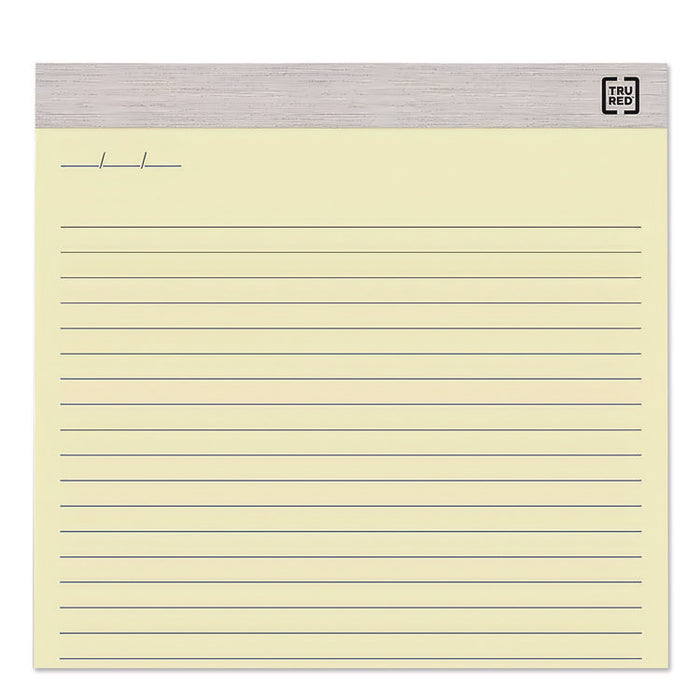 Notepads, Wide/Legal Rule, (50) Canary Yellow 8.5 x 11 Sheets, 12/Pack