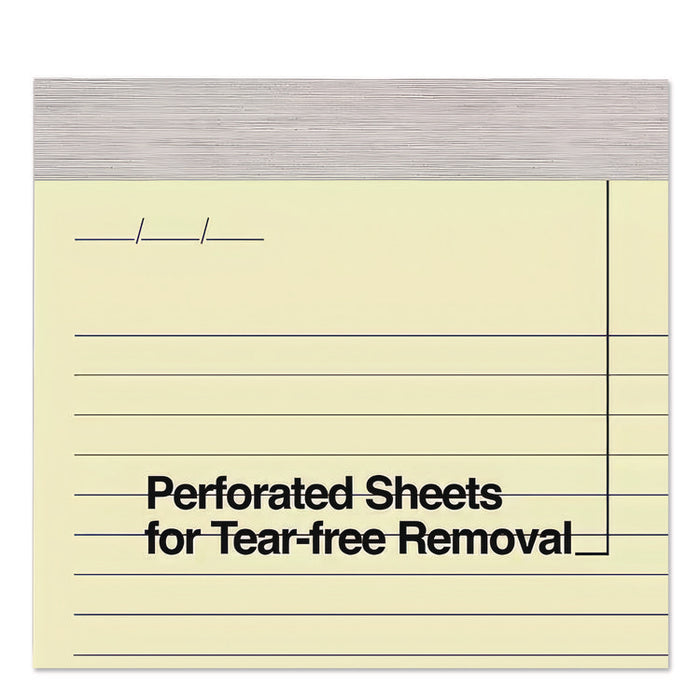 Notepads, Wide/Legal Rule, (50) Canary Yellow 8.5 x 11 Sheets, 12/Pack