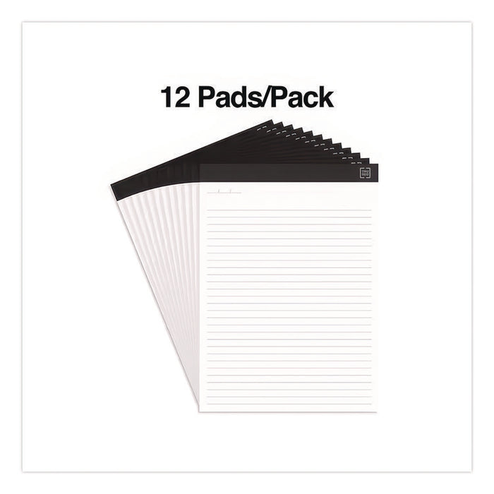 Notepads, Wide/Legal Rule, (50) White 8.5 x 11 Sheets, 12/Pack