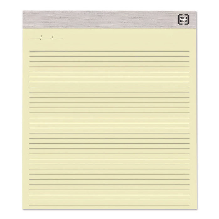 Notepads, Wide/Legal Rule, (50) Canary Yellow 8.5 x 14 Sheets, 12/Pack
