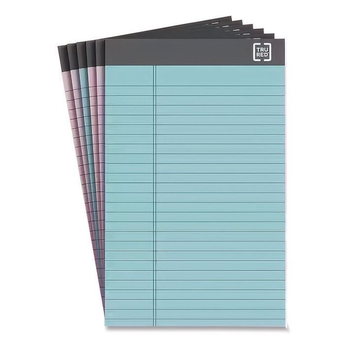 Notepads, Narrow Rule, (50) Assorted Pastel Color 5 x 8 Sheets, 6/Pack